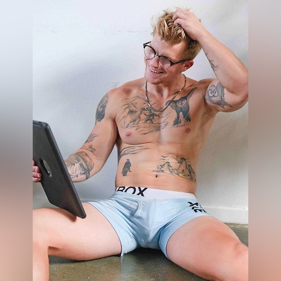 BoxMenswear Medium NWT Blue Boxer Briefs - Picture 6 of 12